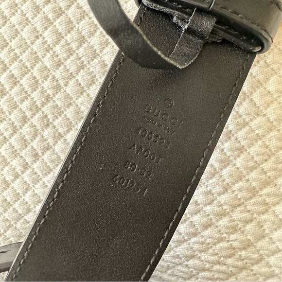 Gucci wide leather belt size 80/32 - Picture 4 of 14